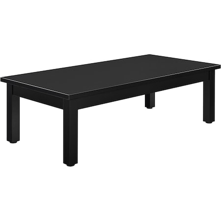 Interion By Global Industrial Interion Wood Coffee Table, 48in x 24in, Black 695753BK